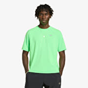 adidas Tech Trefoil Essentials Polyester T-Shirt Screaming Green