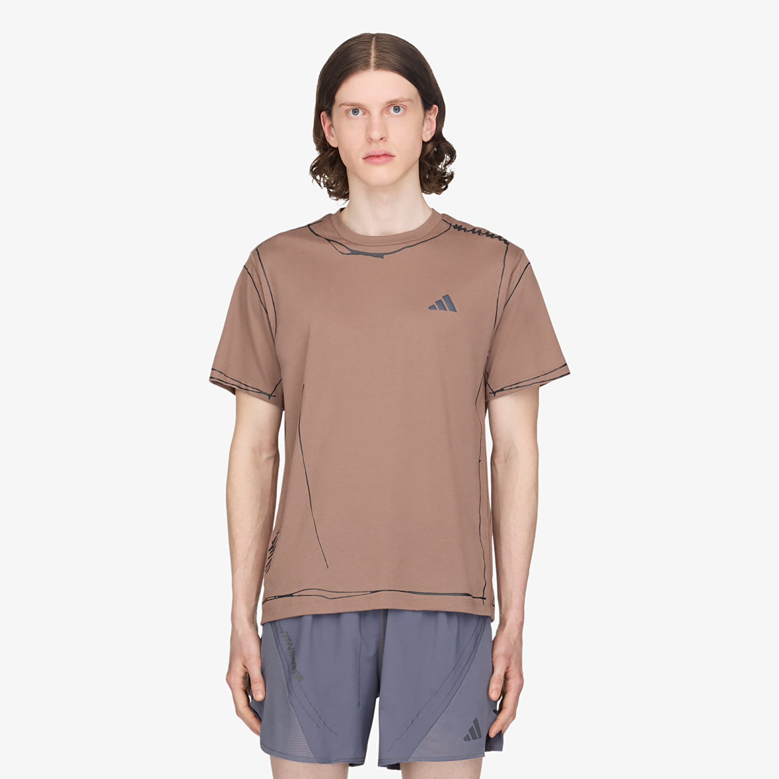 Тениска adidas Adi365 Sftm Running Unitefit T-Shirt UNISEX Trace Brown XS