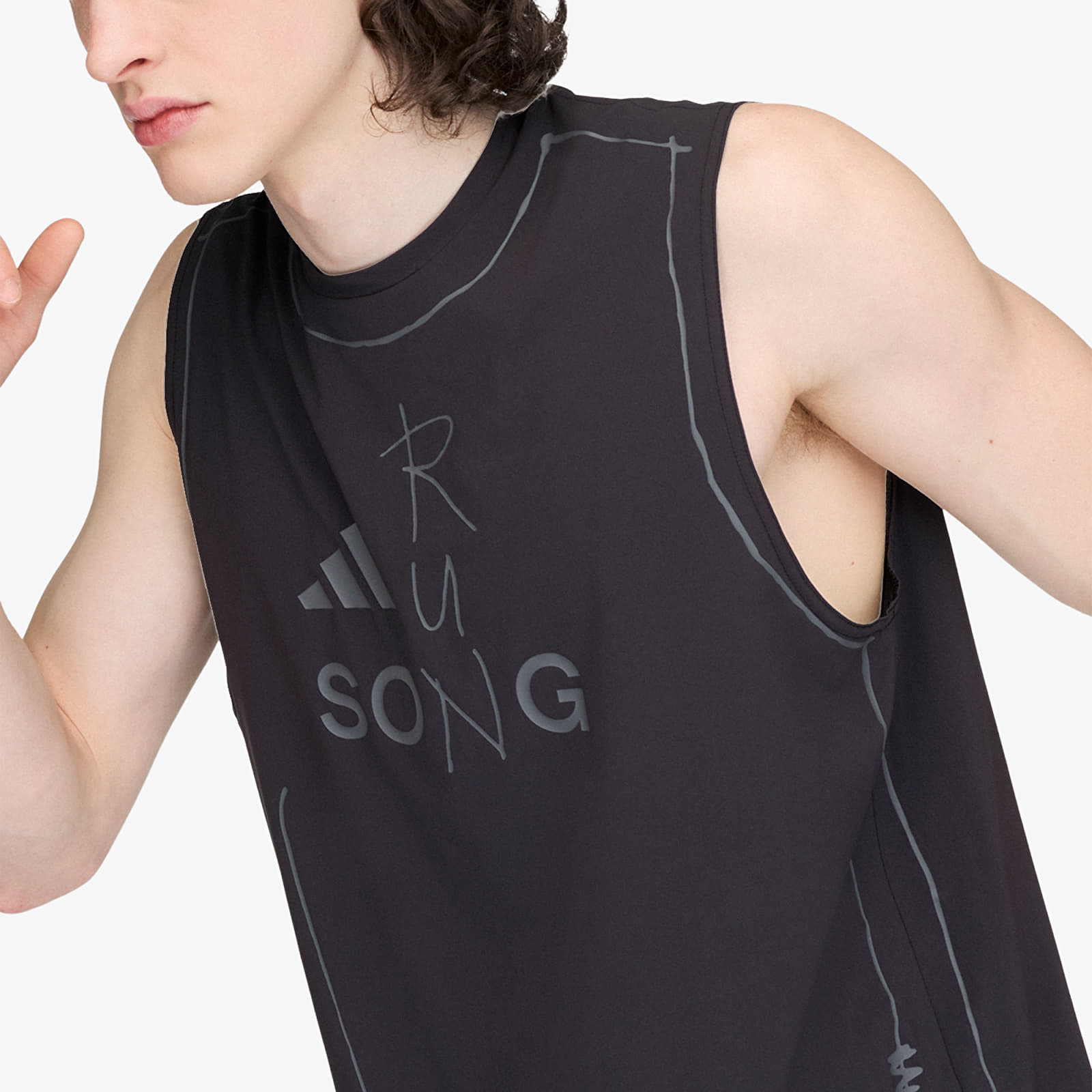 Brezrokavniki adidas Adi365 Sftm Running Tank Top Black