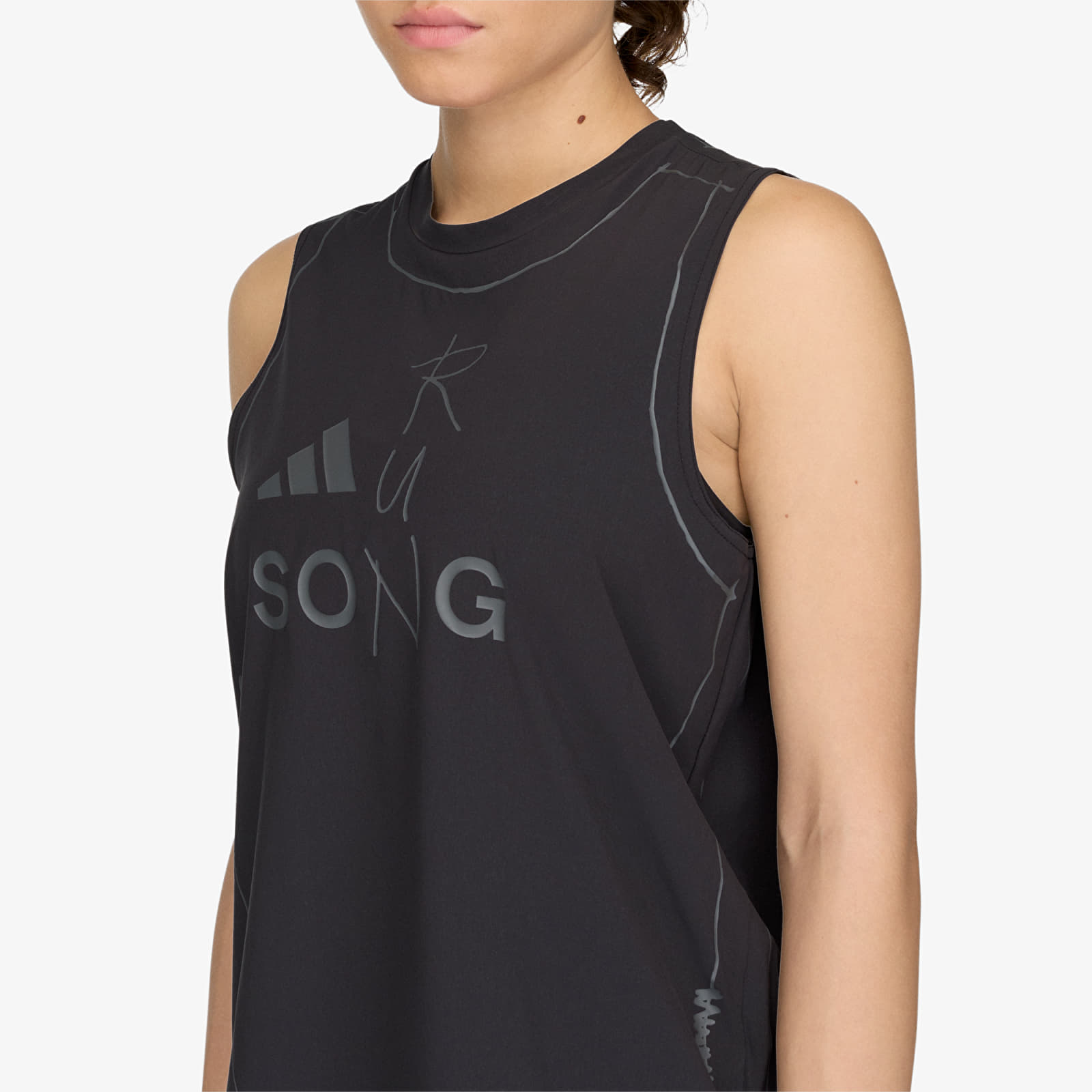 Brezrokavniki adidas Adi365 Sftm Running Tank Top Black