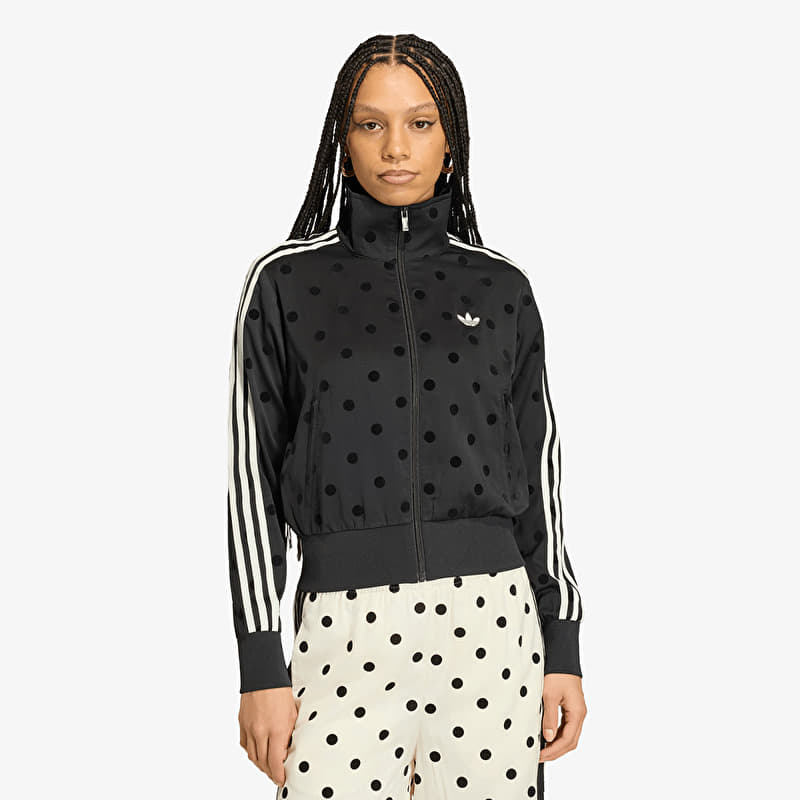 Sweatshirt adidas Satin Polka Dots Tt Track Top Black