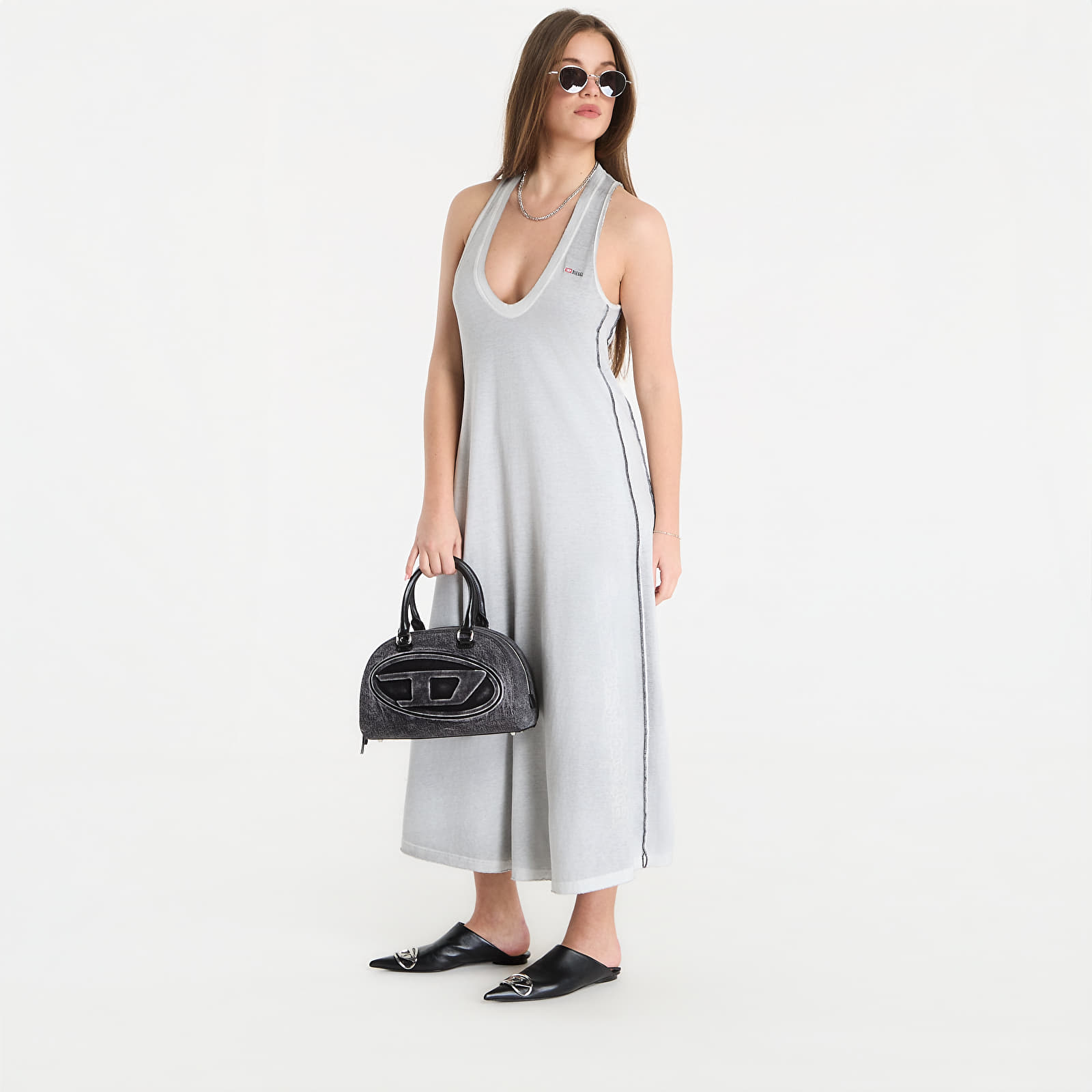 Vestidos de mulher Diesel D-Igiovedi Dress Black/ Violet