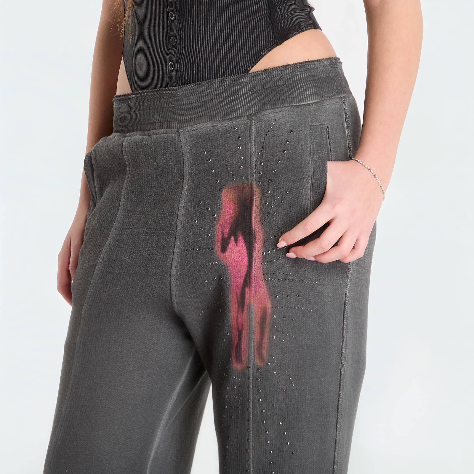 Hosen für Frauen Diesel P-Anta Trousers Grigio Melange