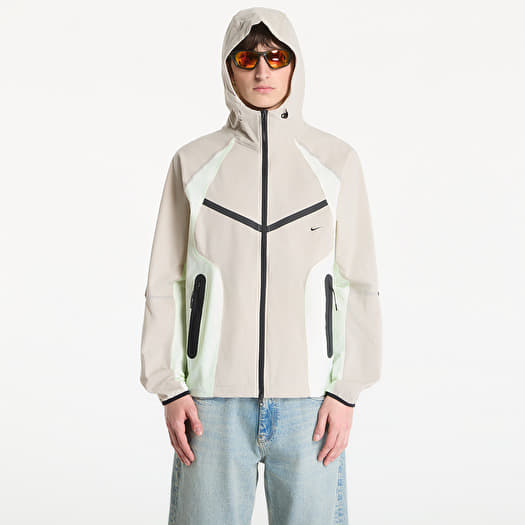 Jakke Nike Tech Men's Dri-FIT Woven Full-Zip Color-Block Windrunner Jacket Cream Ii/ Volt Tint/ Black