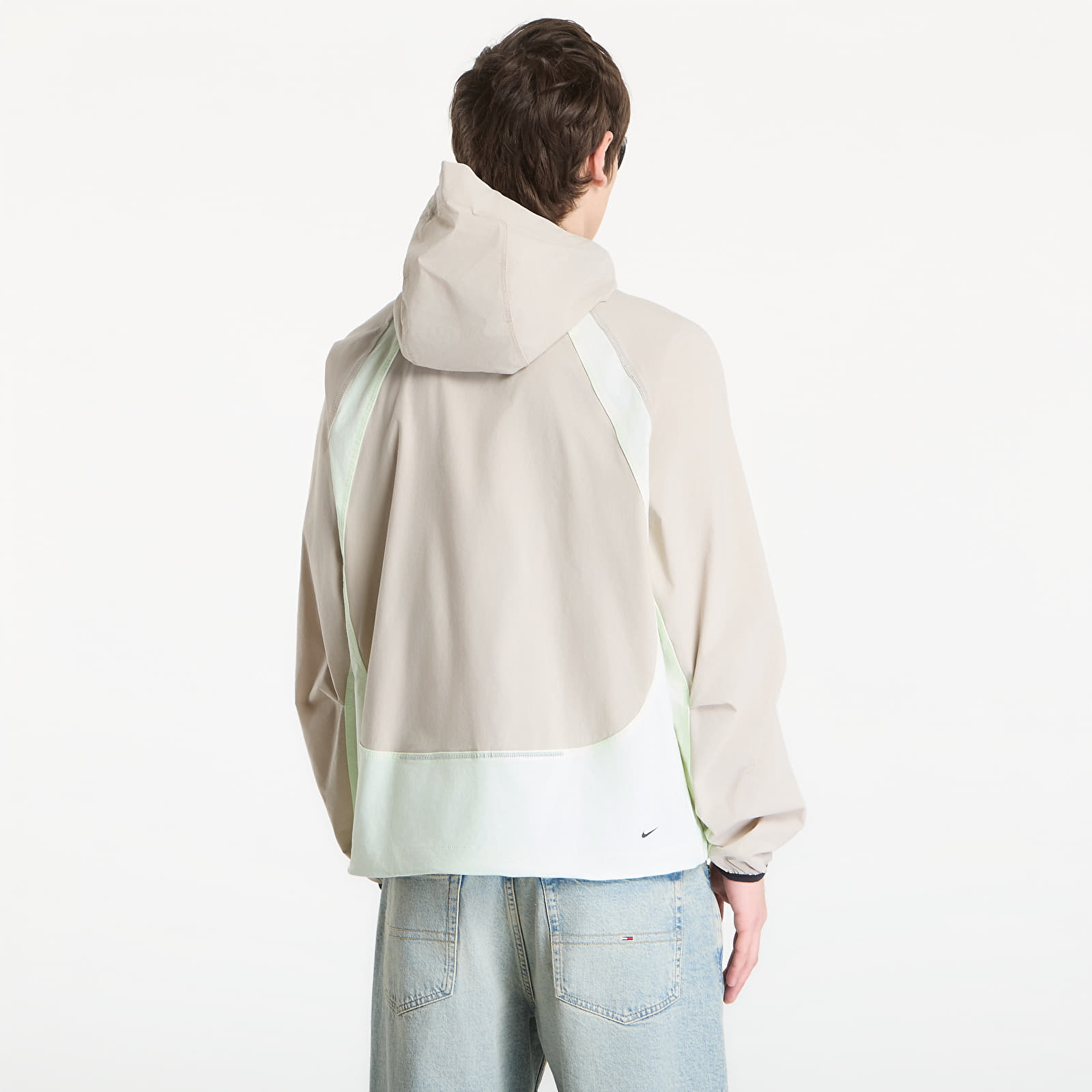 Bundy Nike Tech Men's Dri-FIT Woven Full-Zip Color-Block Windrunner Jacket Cream Ii/ Volt Tint/ Black