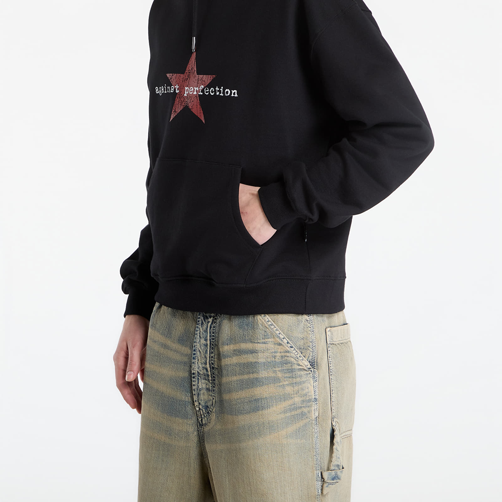 Sweatjacken und Sweatshirts Wasted Paris M Against Perfection Hoodie Black