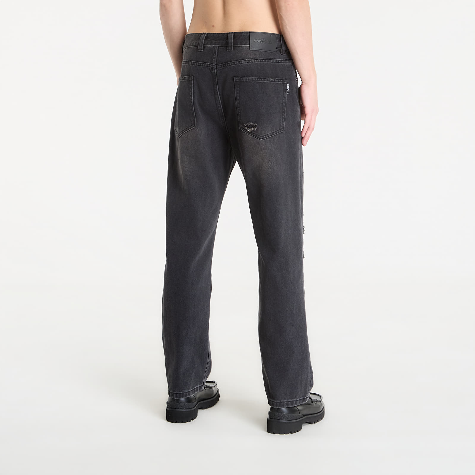 Jeans Wasted Paris M Ripped Manc Faded Black