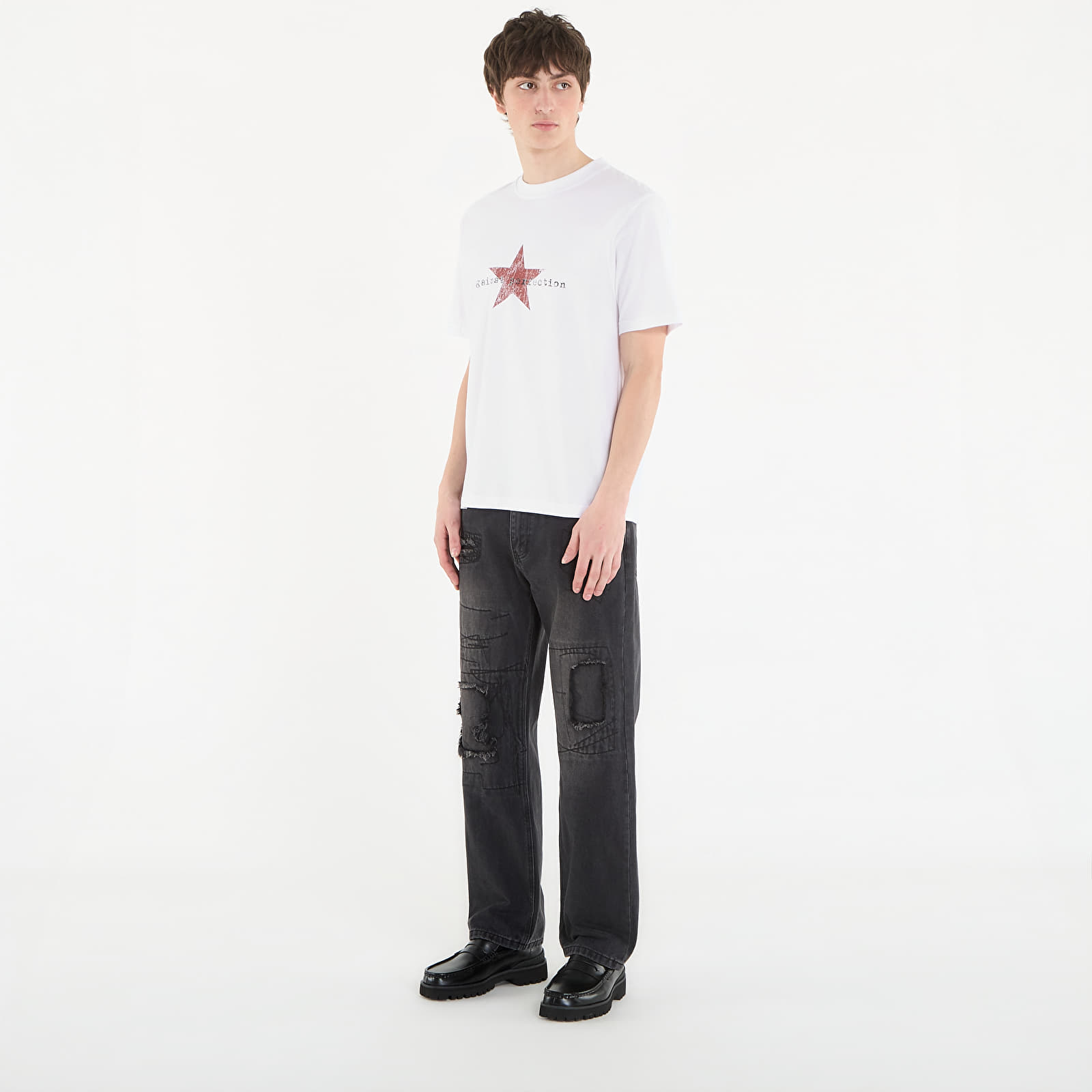 Jeans Wasted Paris M Ripped Manc Faded Black