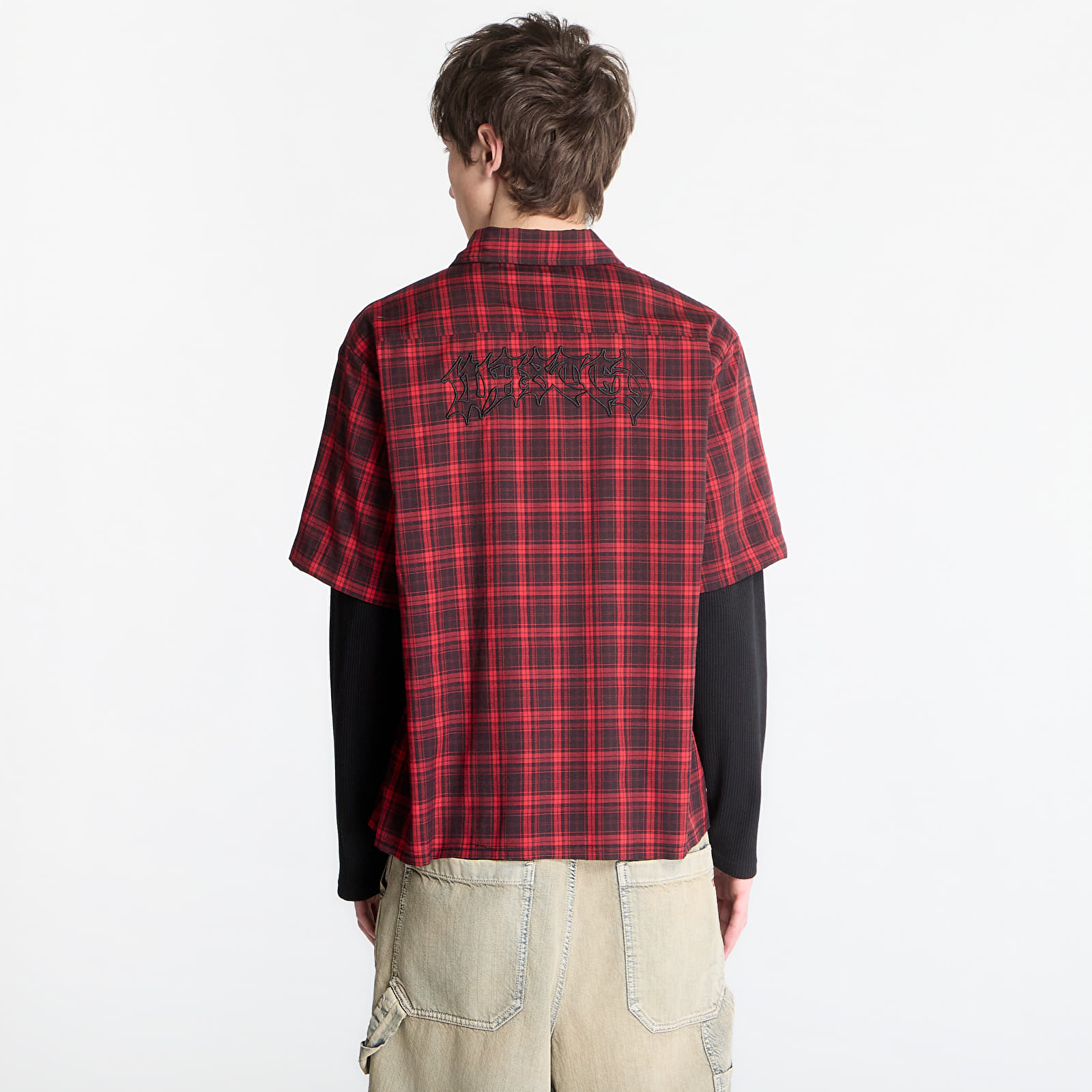 Hemden Wasted Paris M Tartan Age Shirt Fire Red/ Black