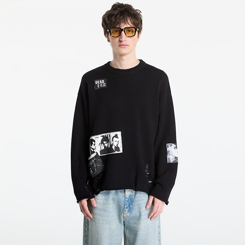 Pullover Wasted Paris M Taunt Ripped Black