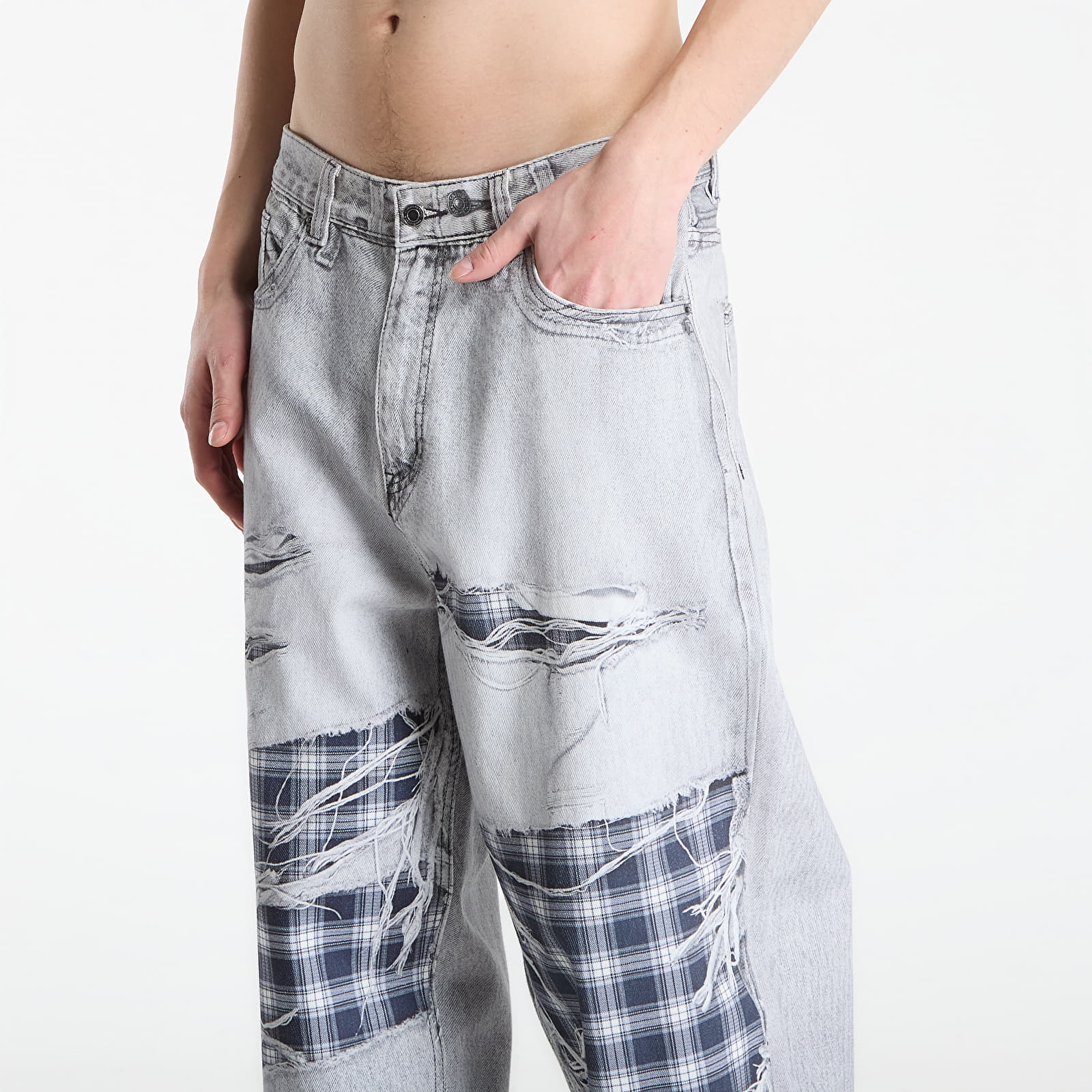 Jeans Wasted Paris M Trompe L'Oeil Grant Faded Grey