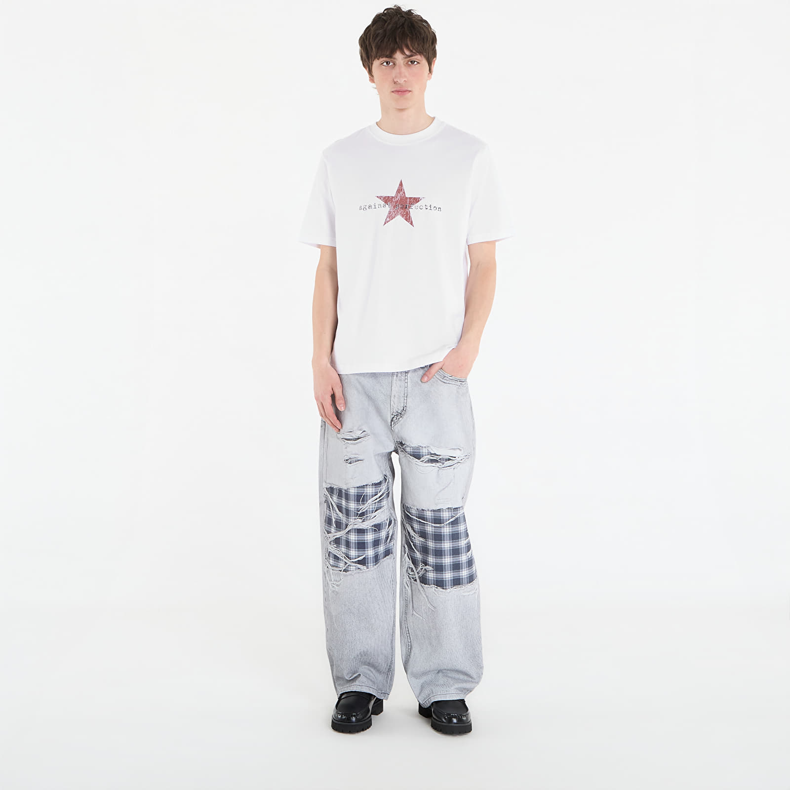 Jeans Wasted Paris M Trompe L'Oeil Grant Faded Grey