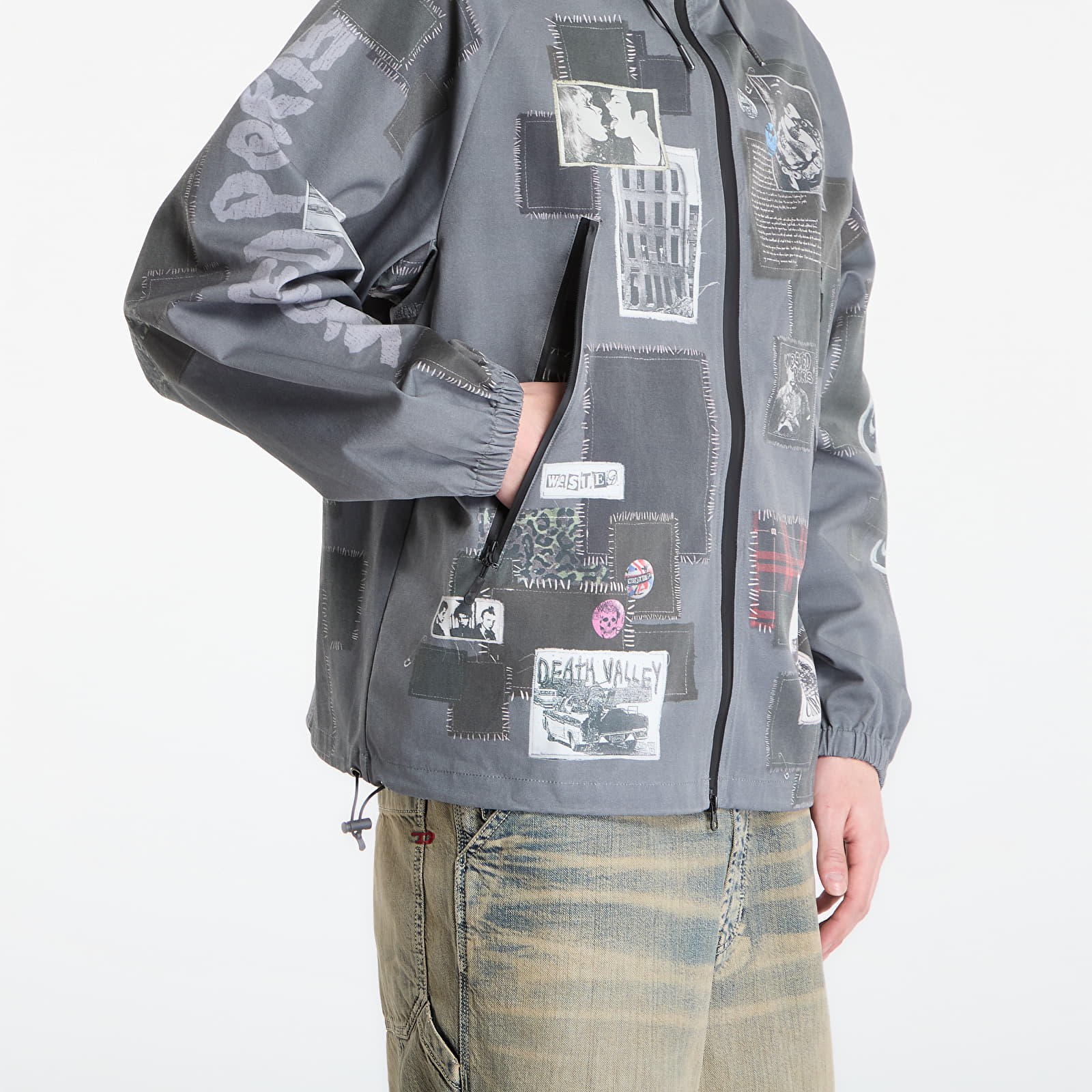 Übergangsjacken Wasted Paris M Taunt Windbreaker Faded Black