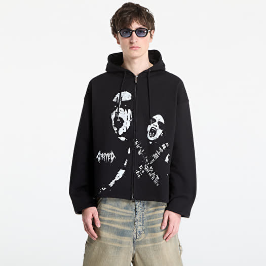 Sweatshirt Wasted Paris M Wrath Zip Hoodie Black