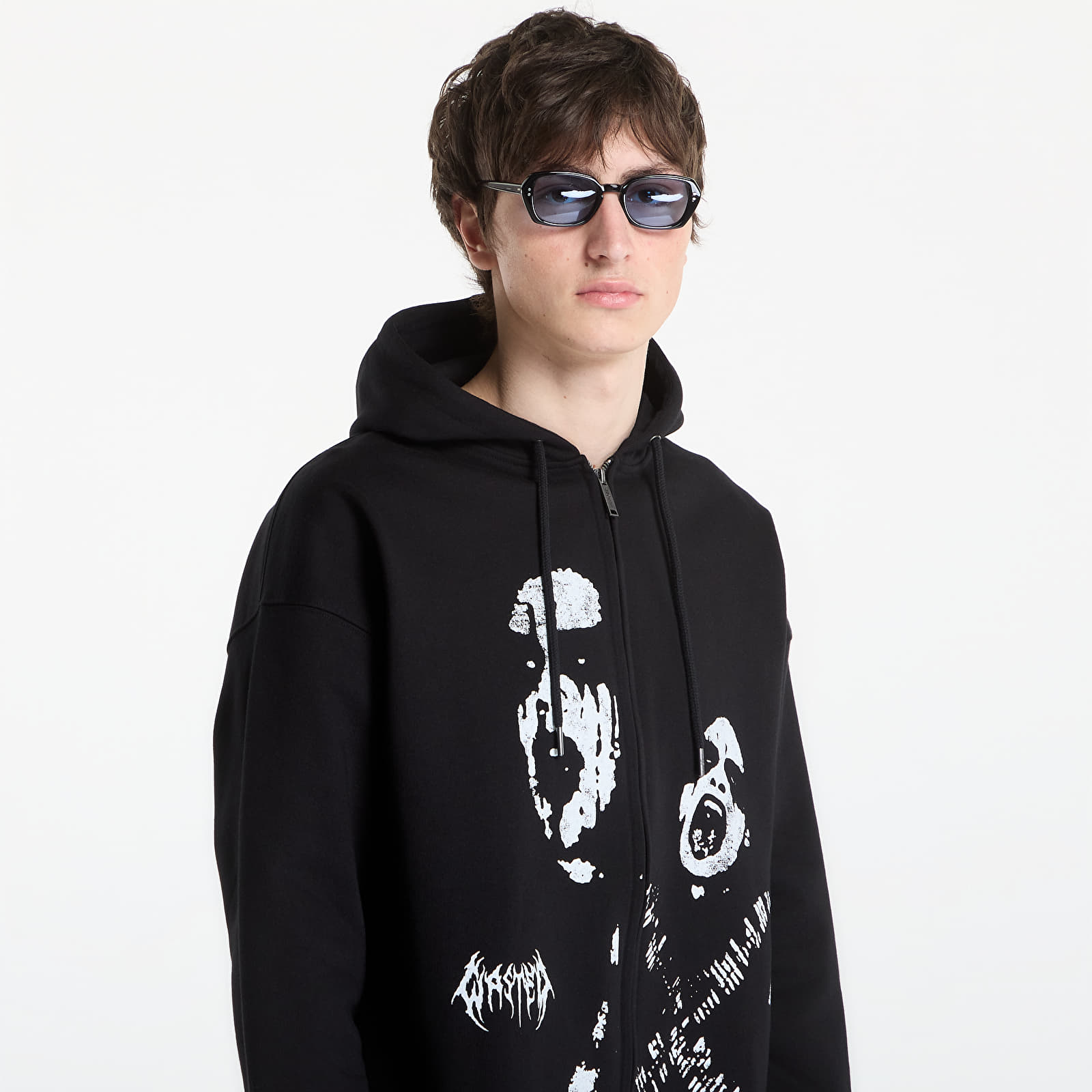 Sweatjacken und Sweatshirts Wasted Paris M Wrath Zip Hoodie Black