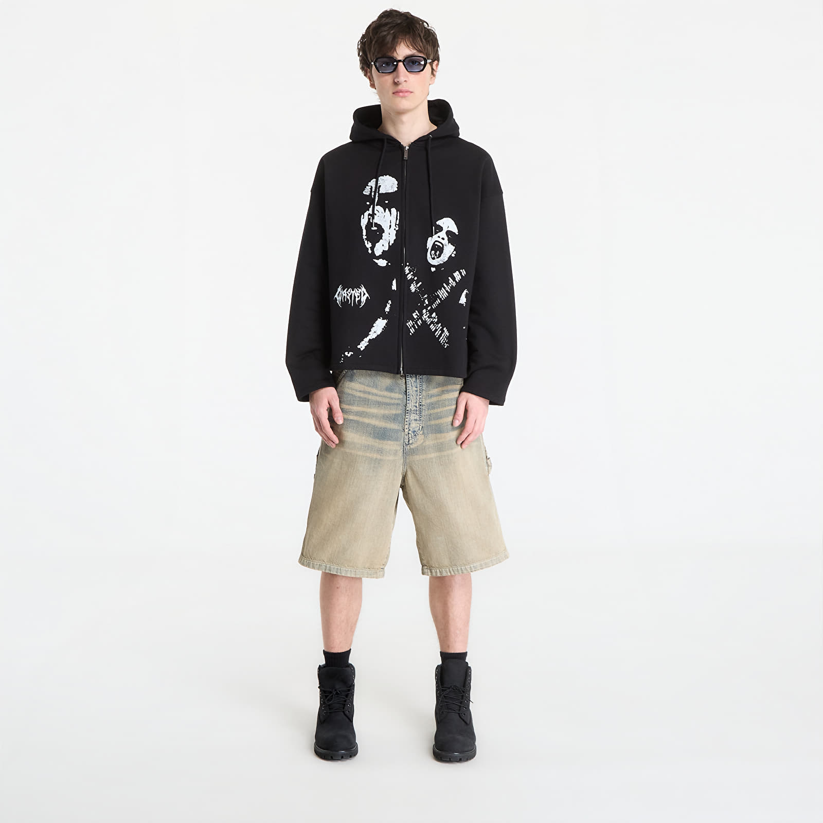 Sweatjacken und Sweatshirts Wasted Paris M Wrath Zip Hoodie Black