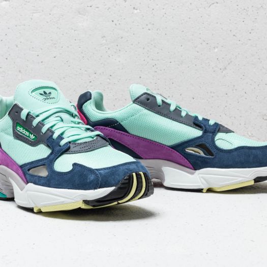 Adidas originals falcon trainer in grey and mint discount