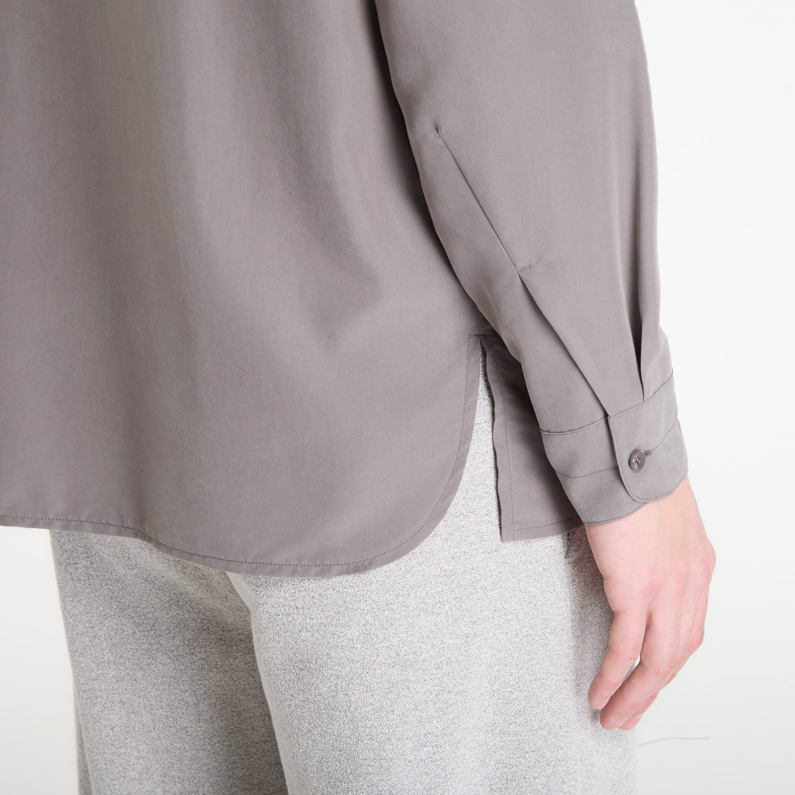 Srajce  Post Archive Faction (PAF) Zip Shirt (Archive) Grey Rayon