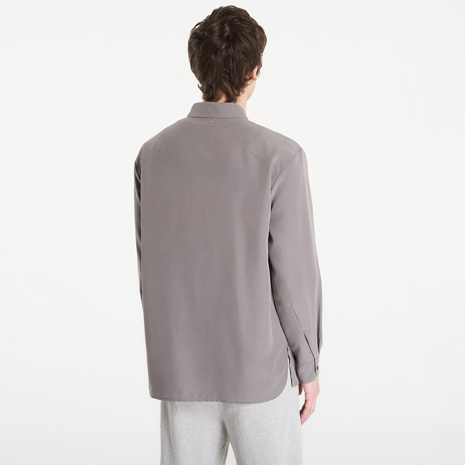 Srajce  Post Archive Faction (PAF) Zip Shirt (Archive) Grey Rayon