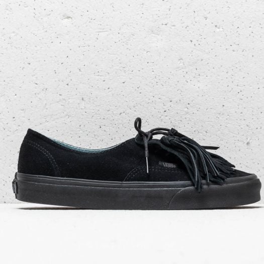 Vans authentic fringe black new arrivals