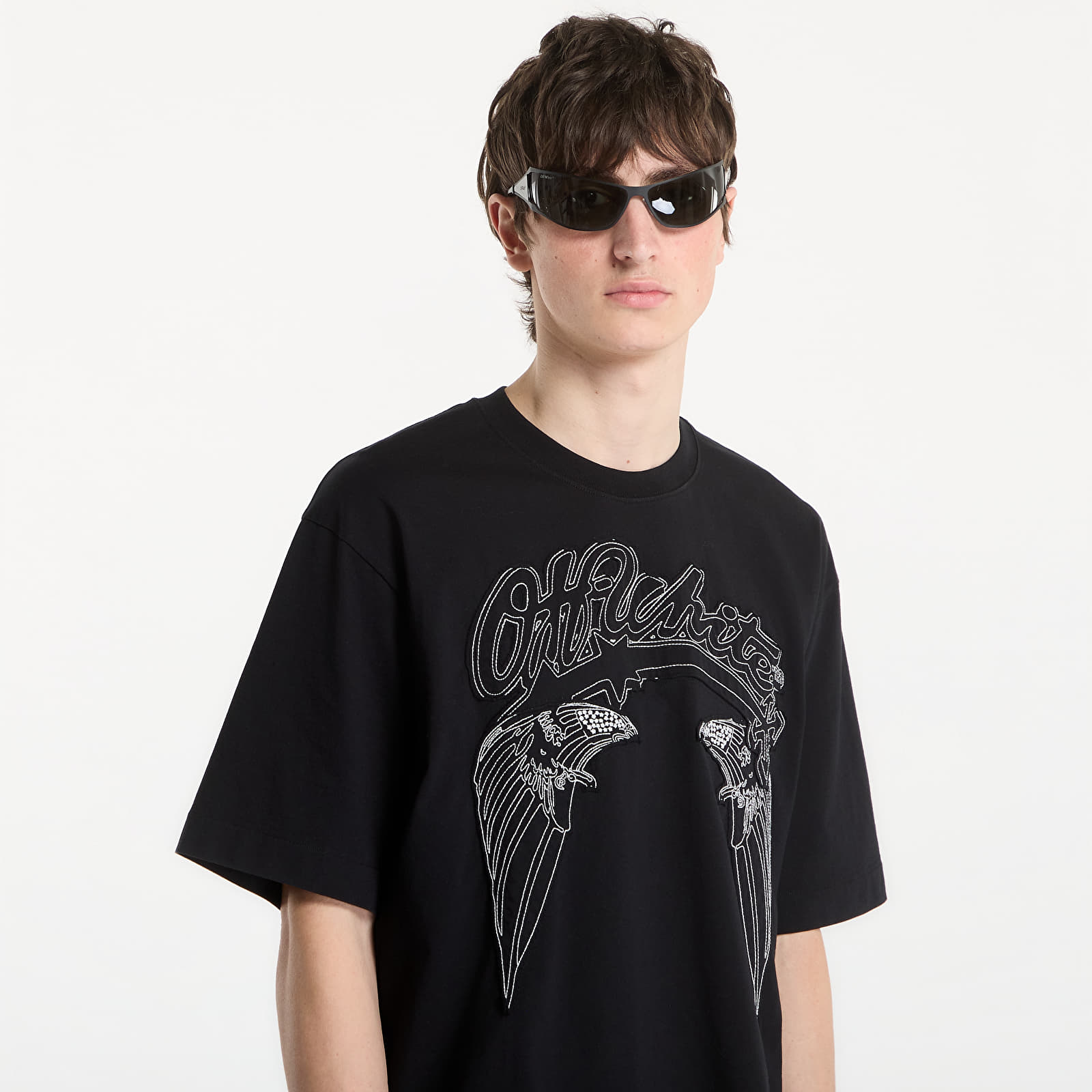 T-skjorter Off-White Skyline Skate S/S Tee UNISEX Black