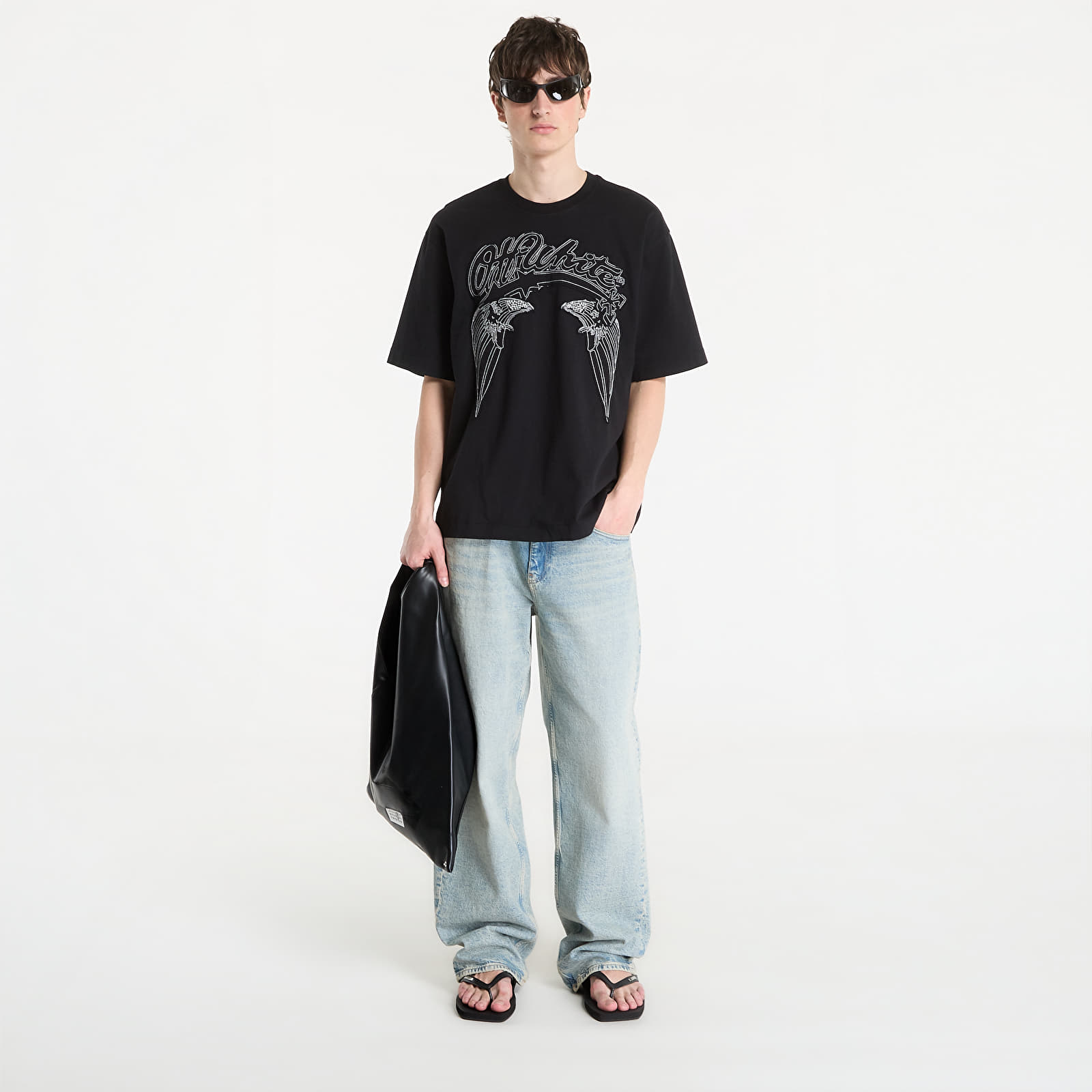 T-skjorter Off-White Skyline Skate S/S Tee UNISEX Black