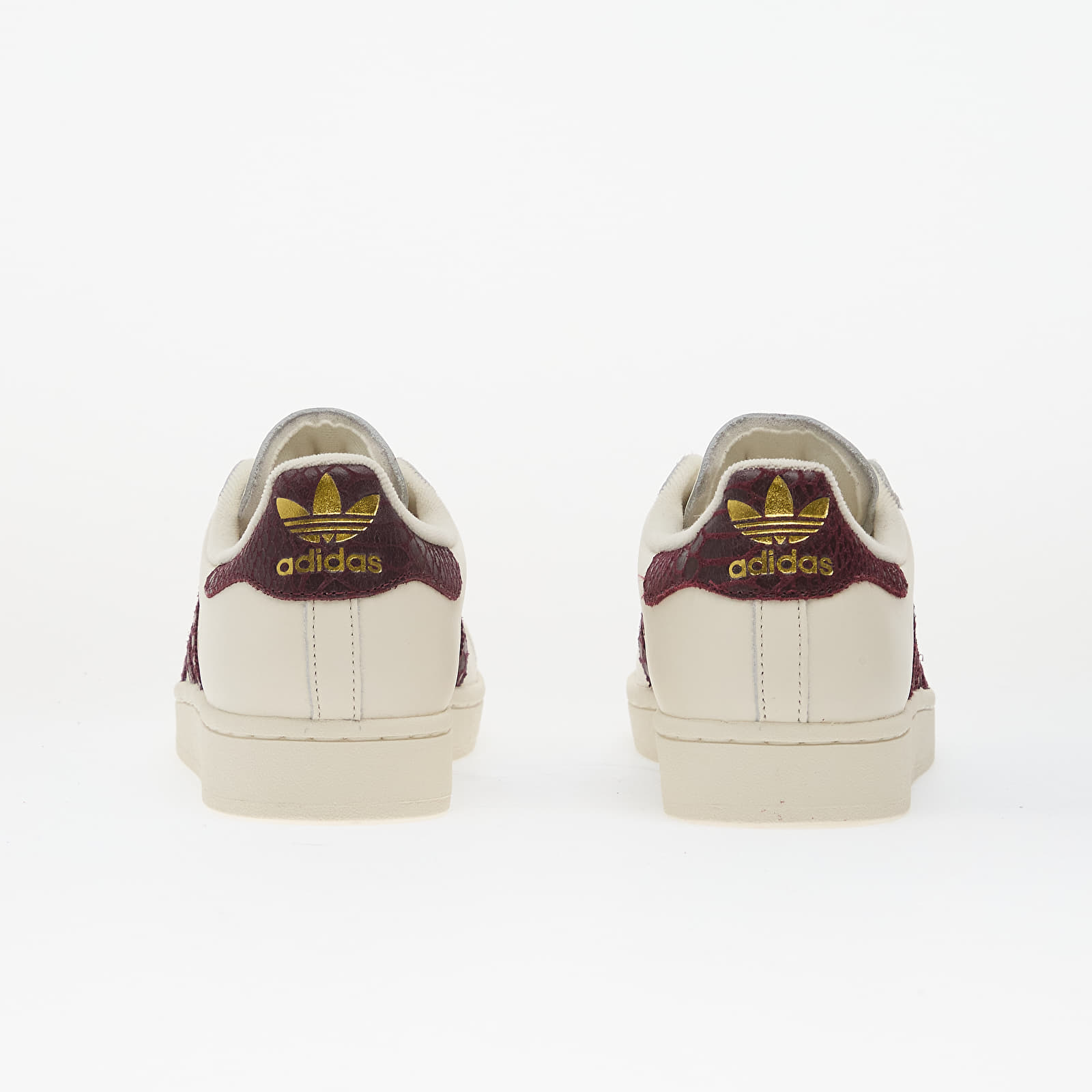 Dámské tenisky a boty adidas Superstar II Off White/ Maroon/ Gold Met.