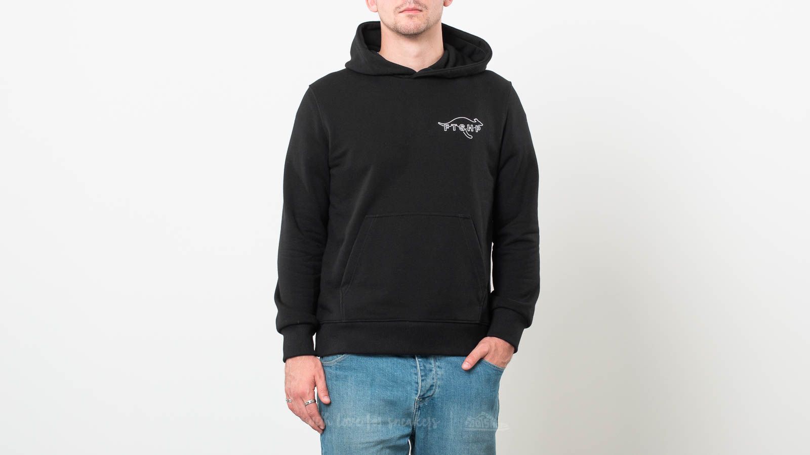 Mikiny Footshop x KangaROOS Hoodie Black
