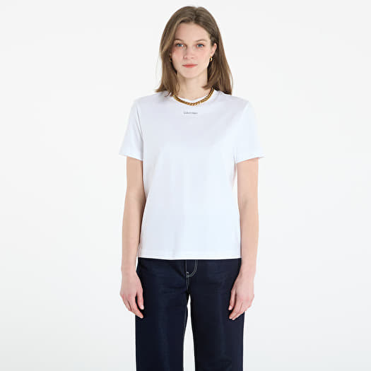 T-shirt Calvin Klein Ss 20S Classic Logo Tee Bright White