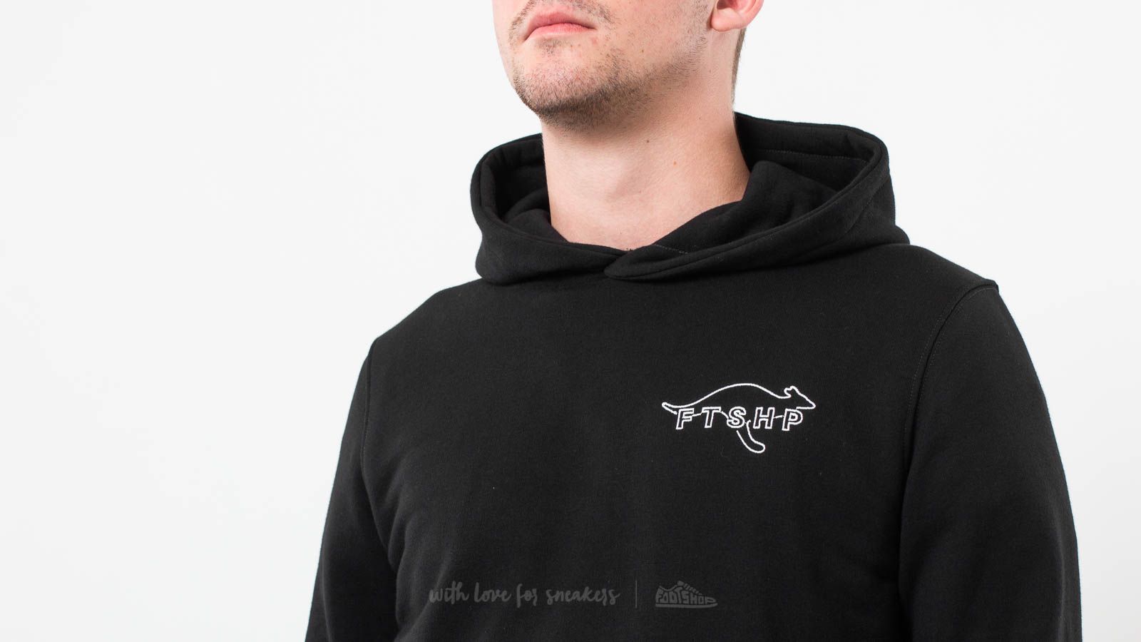 Mikiny Footshop x KangaROOS Hoodie Black