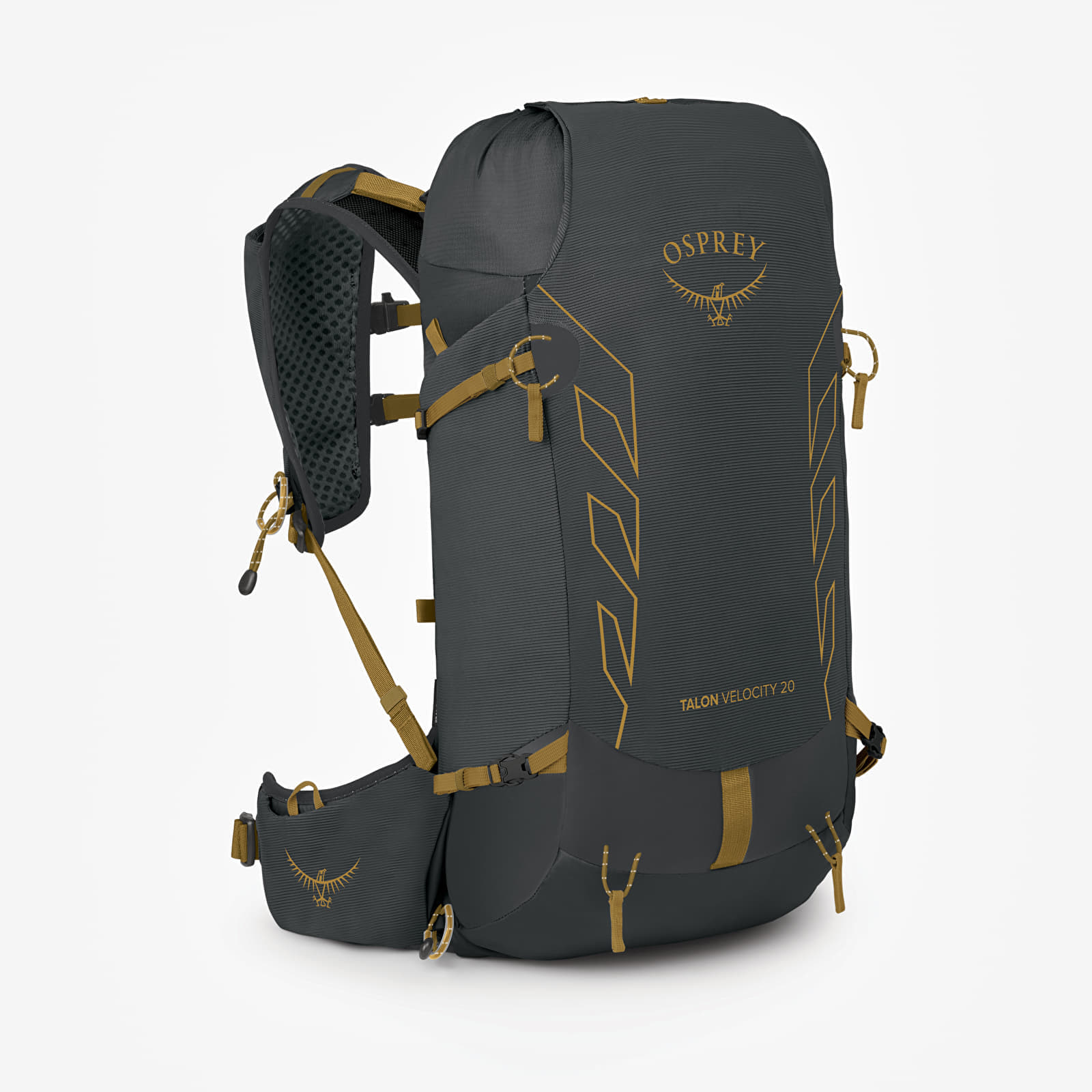 Раница Osprey Talon Velocity 2 Dark Charcoal/ Tumbleweed Yellw L/XL