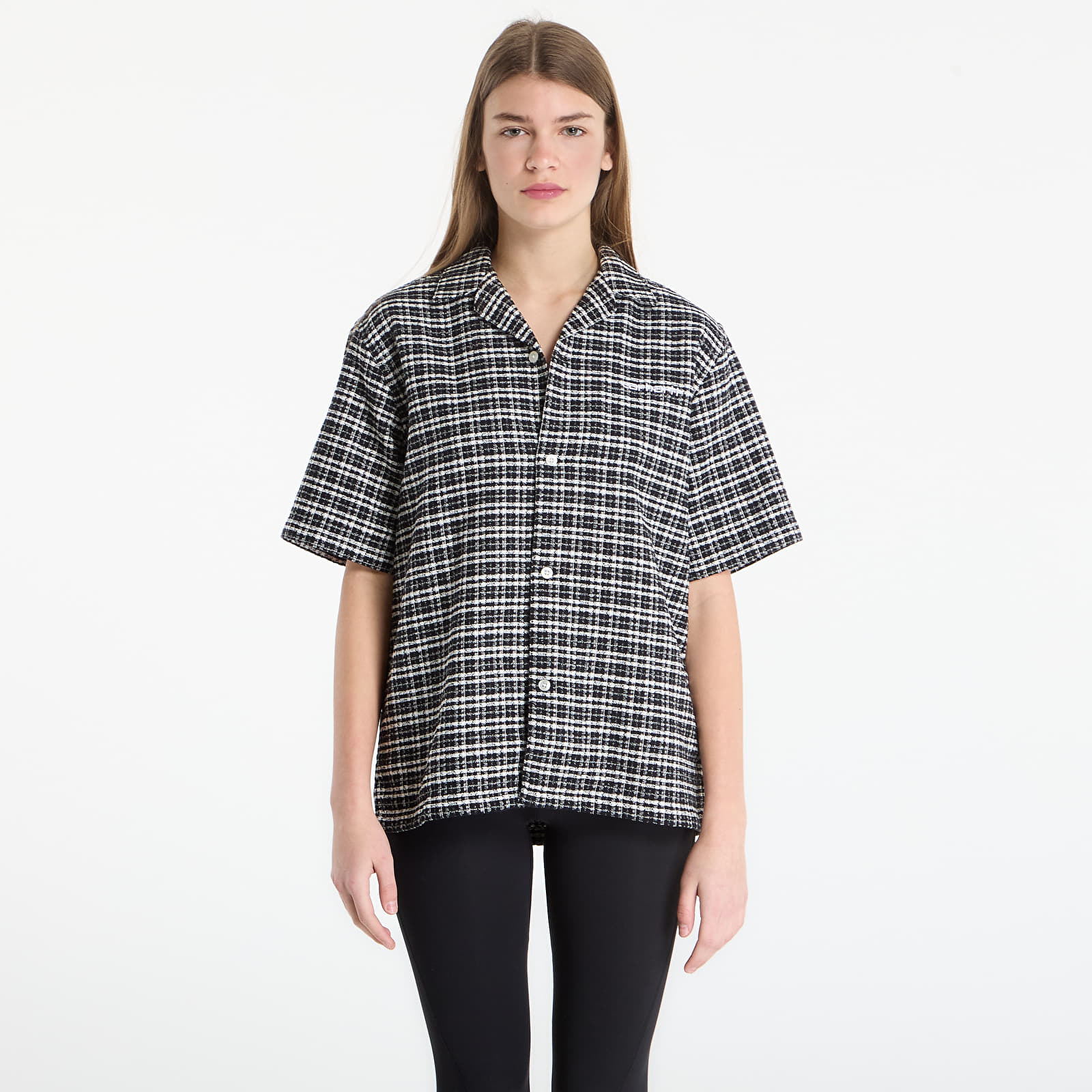 Košele Carhartt WIP S/S Kander Shirt UNISEX Kander Check/ Black