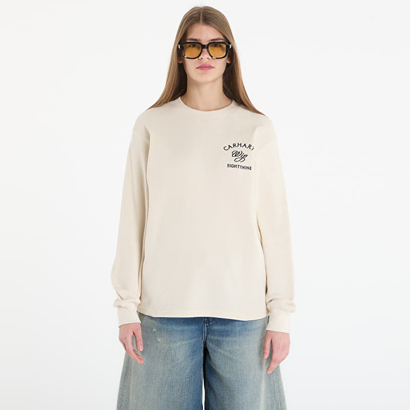 Tričko Carhartt WIP L/S Eightynine Waffle T-Shirt UNISEX Natural/ Black