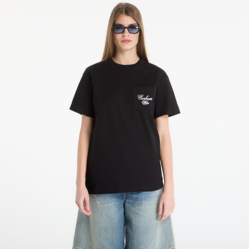 T-shirt Carhartt WIP S/S Longhand Pocket T-Shirt UNISEX Black/ White