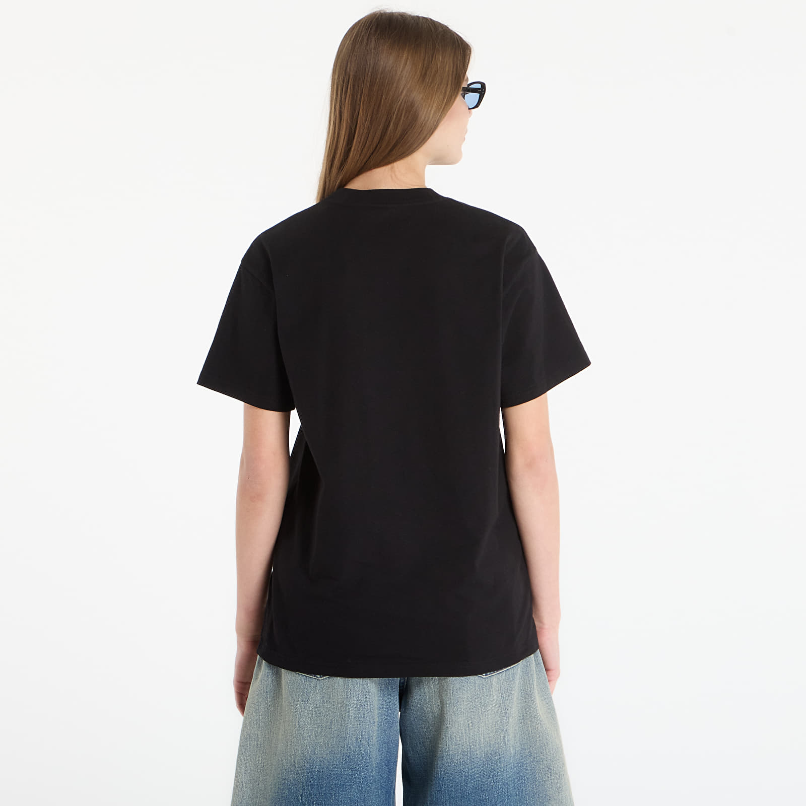T-shirts för män Carhartt WIP S/S Longhand Pocket T-Shirt UNISEX Black/ White