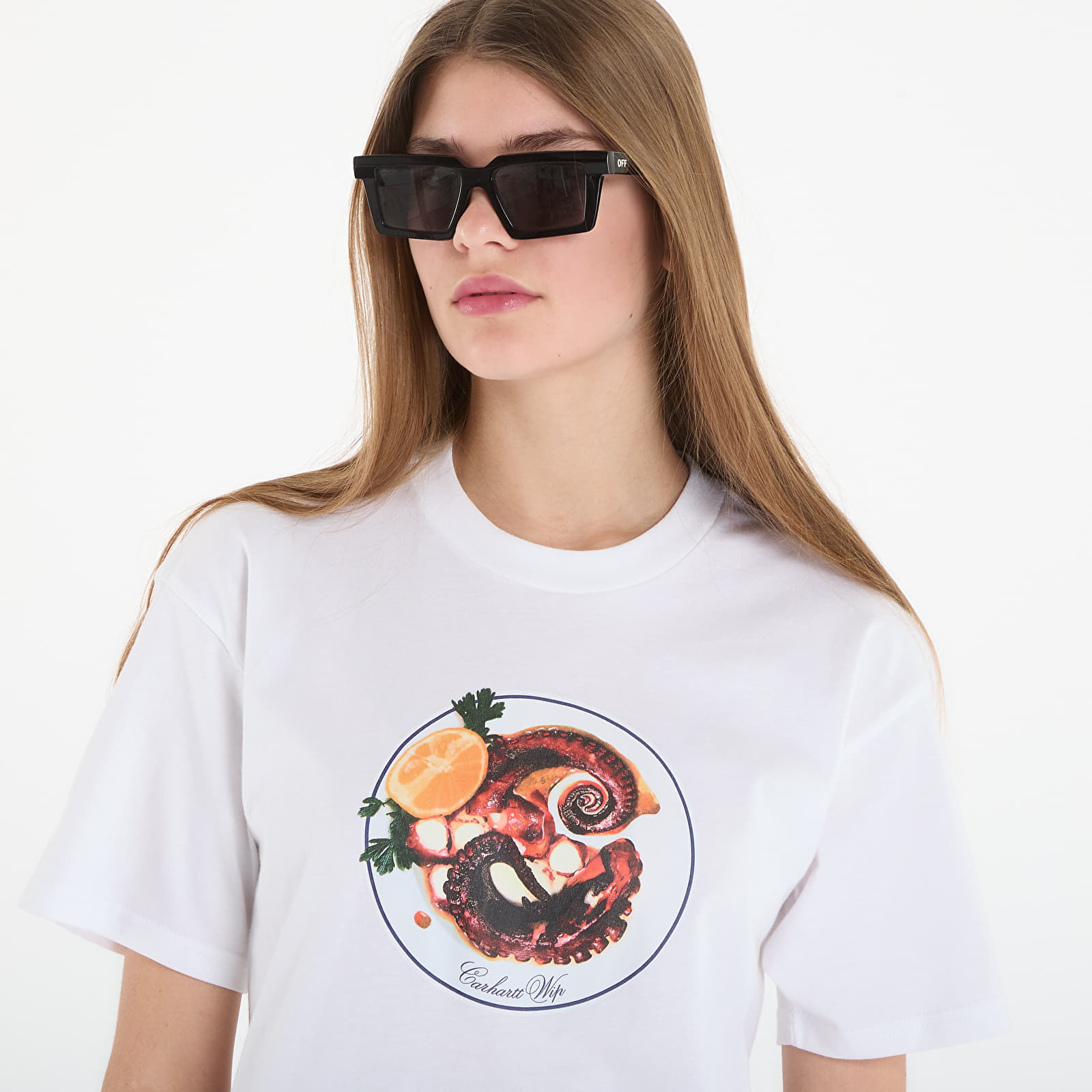 Tričká Carhartt WIP S/S Octopus T-Shirt UNISEX White