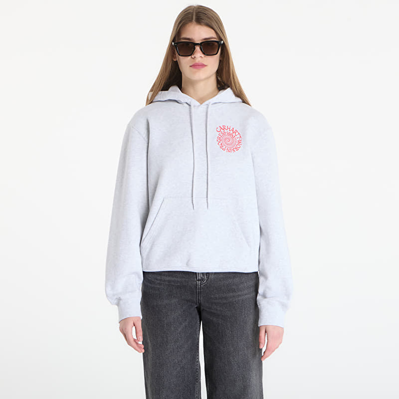 Mikina Carhartt WIP Hooded Spiral Sweat UNISEX Ash Heather
