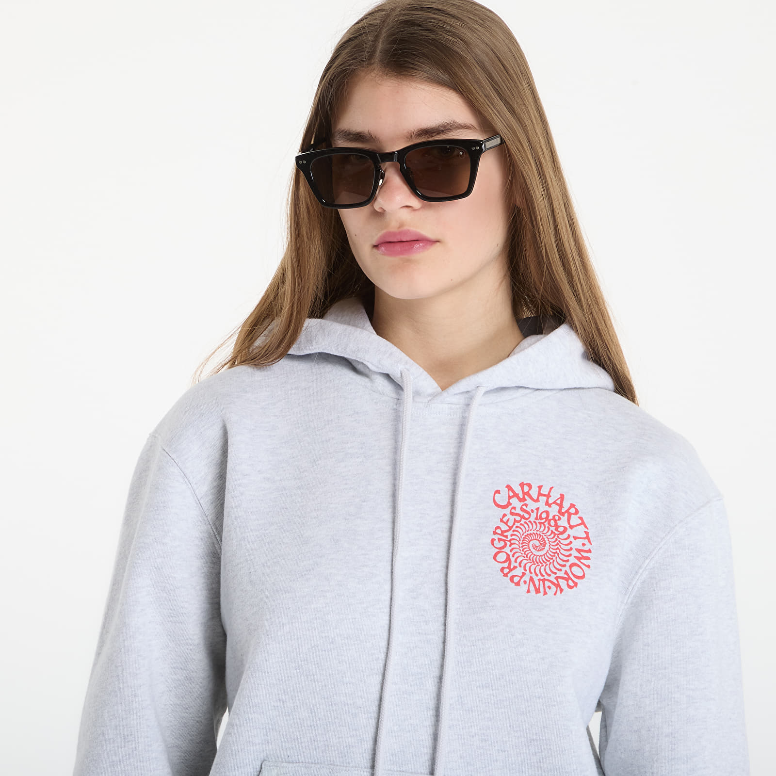 Sudaderas Carhartt WIP Hooded Spiral Sweat UNISEX Ash Heather