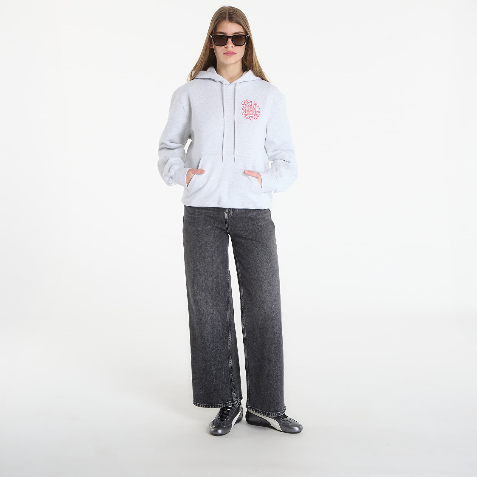 Sudaderas Carhartt WIP Hooded Spiral Sweat UNISEX Ash Heather