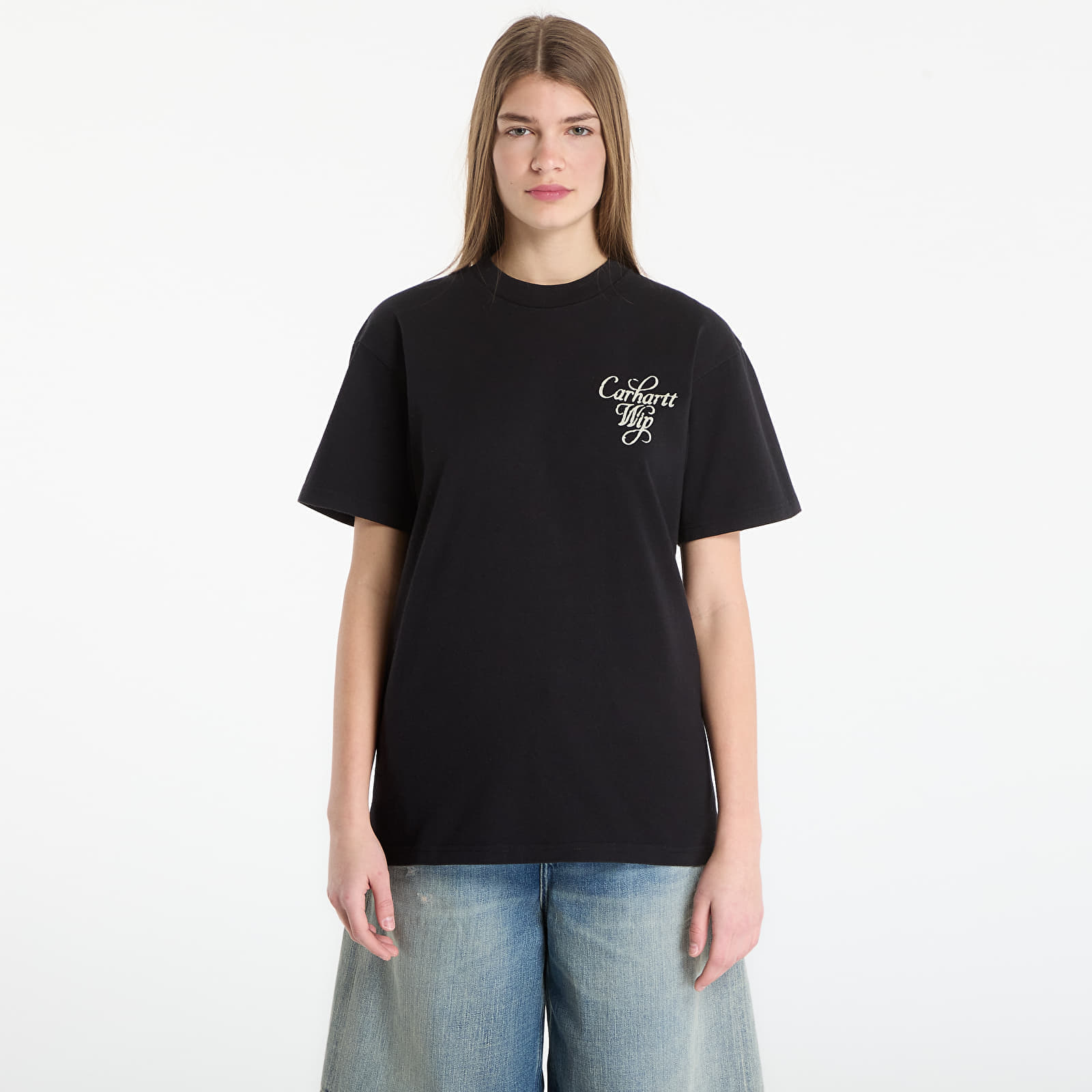 Тениска Carhartt WIP S/S Vestige T-Shirt UNISEX Black XS