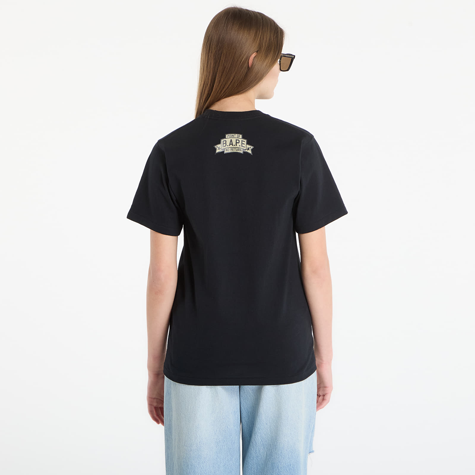 T-krekli A BATHING APE Simple Soldier Mil Patch Tee UNISEX Black