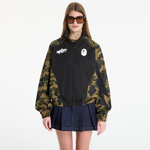 Jacke A BATHING APE 1St Camo Stand Collar Track Jacket UNISEX Green