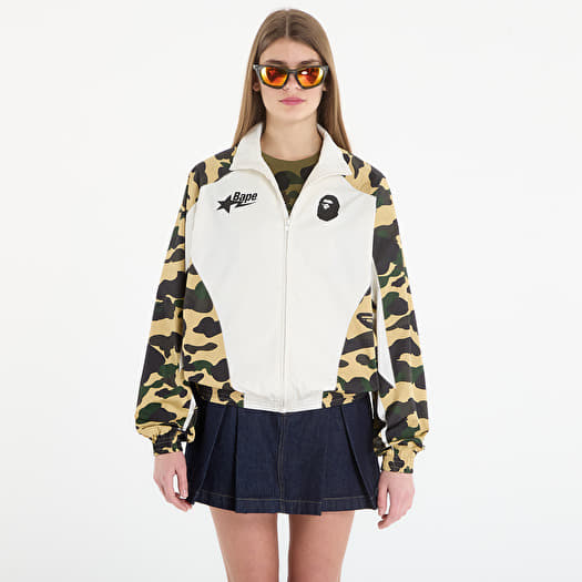 Jaka A BATHING APE 1St Camo Stand Collar Track Jacket UNISEX Yellow
