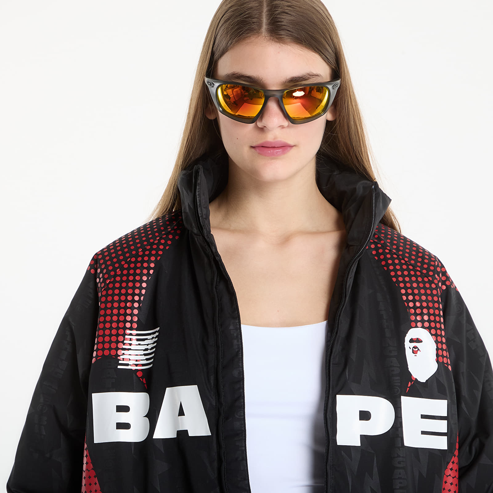 Куртки A BATHING APE Aba Frame Monogram Jacquard Multi Logo Padded Jacket UNISEX Black