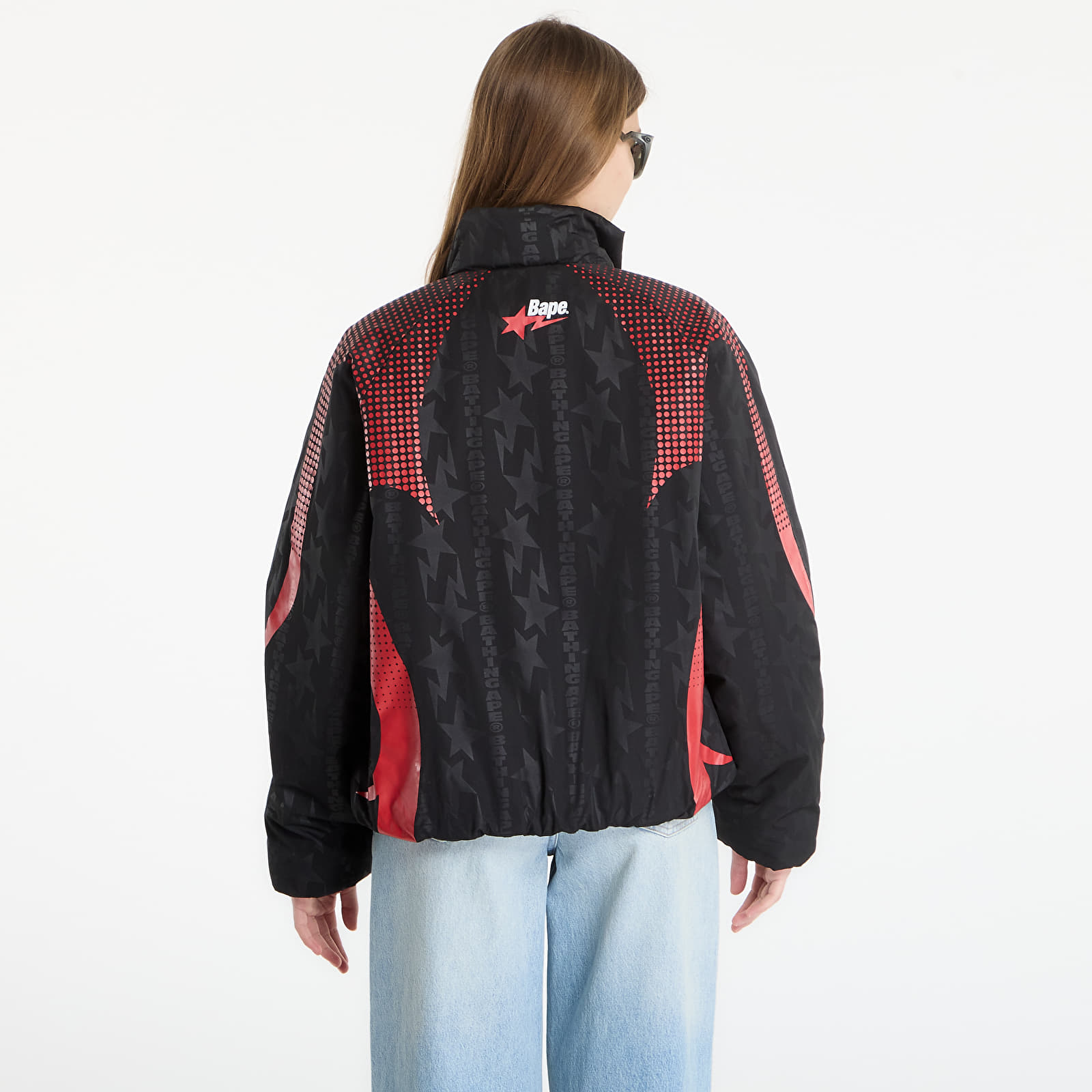 Куртки A BATHING APE Aba Frame Monogram Jacquard Multi Logo Padded Jacket UNISEX Black