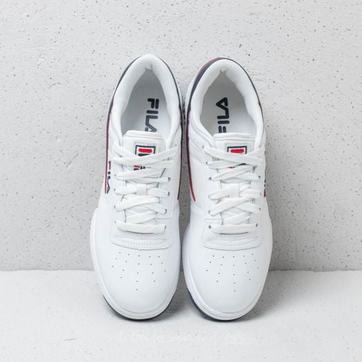 Fila red white shoes sales