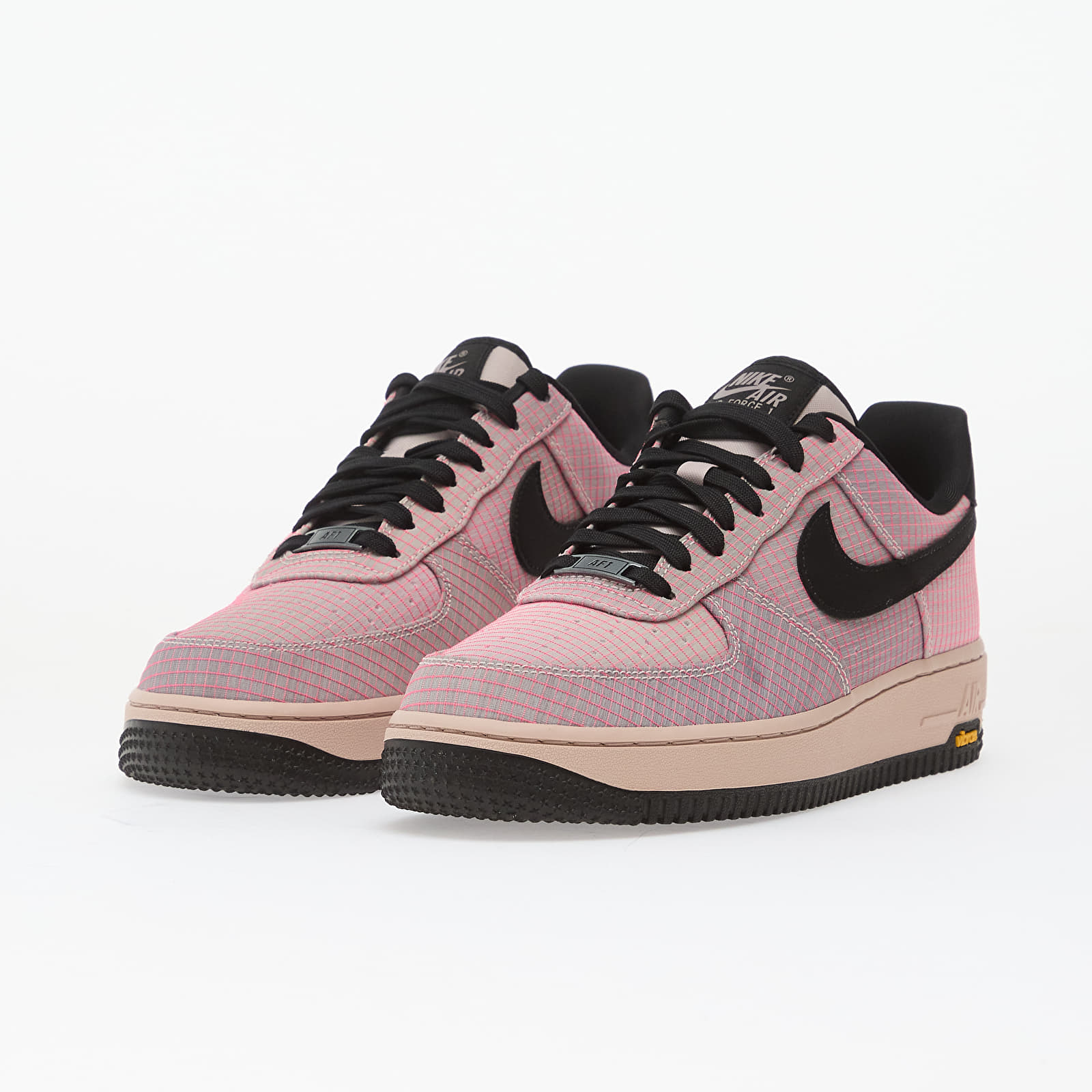 Herresko Nike Air Force 1 '07 Lx Vibram Silt Red/ Black-Lt Violet Ore