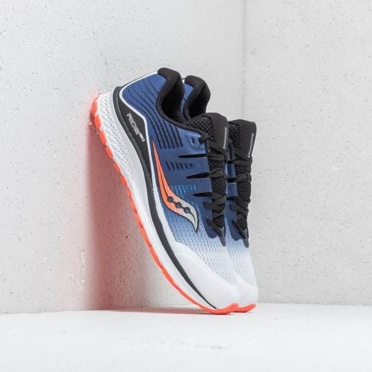 Women s shoes Saucony Ride ISO White Blue Visible Red Footshop