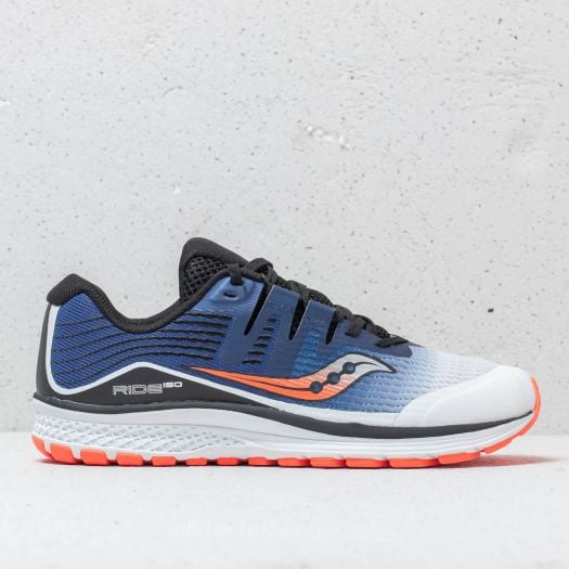Women s shoes Saucony Ride ISO White Blue Visible Red Footshop