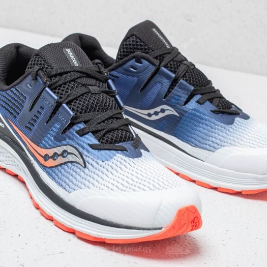 Women s shoes Saucony Ride ISO White Blue Visible Red Footshop